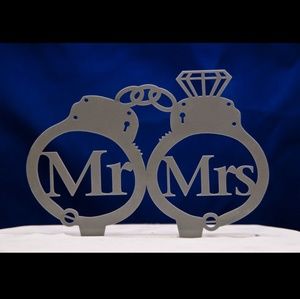 Police wedding cake topper